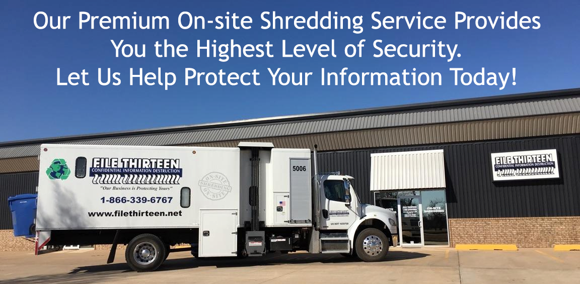 File Thirteen On-Site Shredding Truck