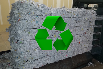 File Thirteen Recycles 100% of Shredded Paper