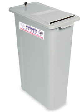 Slim Bin for Documents to be Shredded